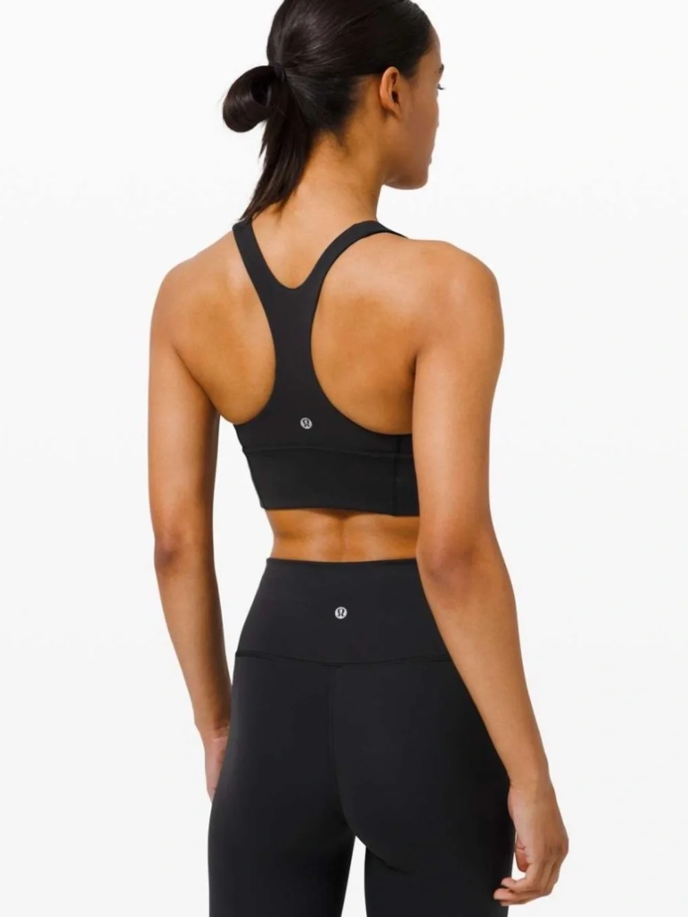 Lululemon Black Wunder Train Long-Line Bra *Medium Support